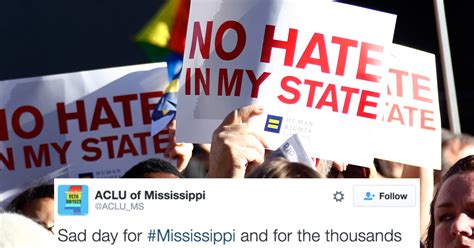 mississippi governor signs law allowing denial of service to lgbt community