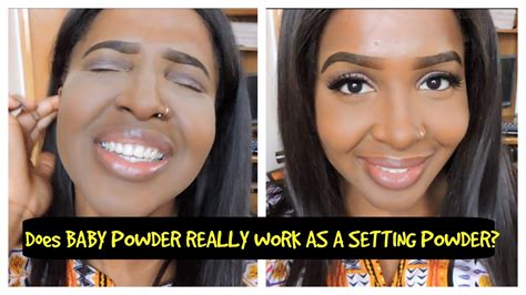 Does Baby Powder Really Work As A Setting Powder Youtube