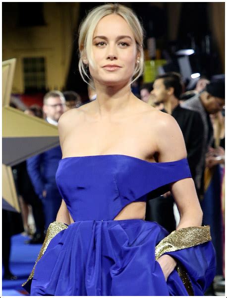 Brie Larson Busting Out Her Marvelous Braless Cleavage Wow