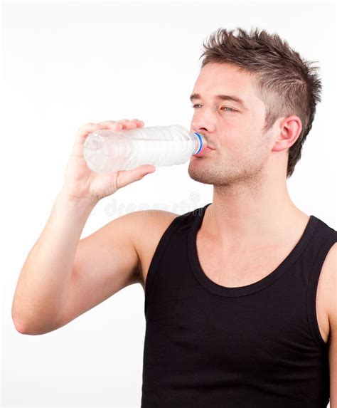 Man Drinking Water Stock Photo Image Of Athlete Pose 10650246
