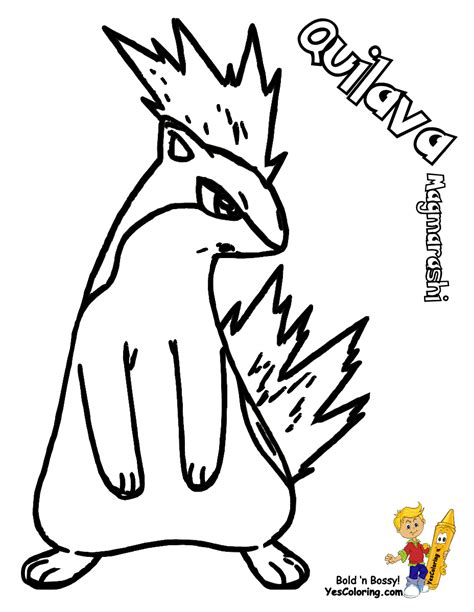 Quilava Coloring Pages