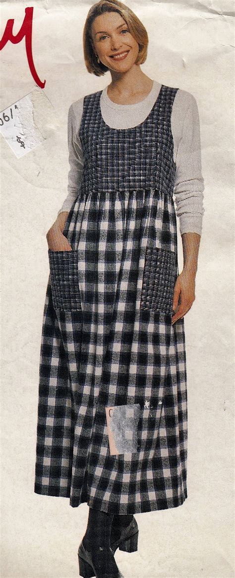 Womens Sewing Pattern Jumper With Empire Bodice Size Lg Xl 16 22 Plus