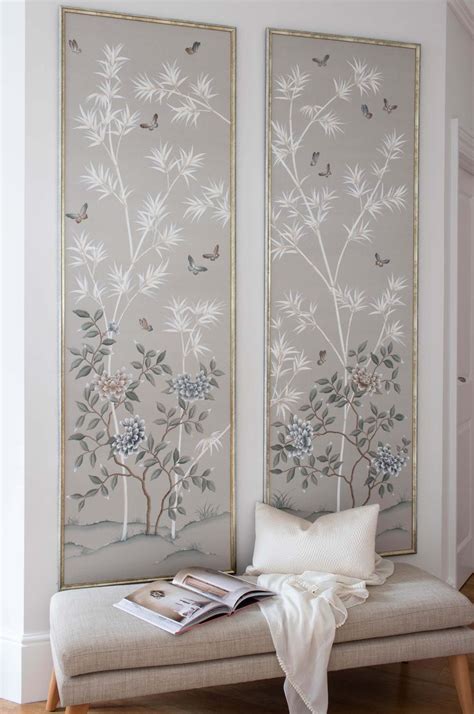 Frame Your Chinoiserie Wallpaper Panels Like Paintings In 2020