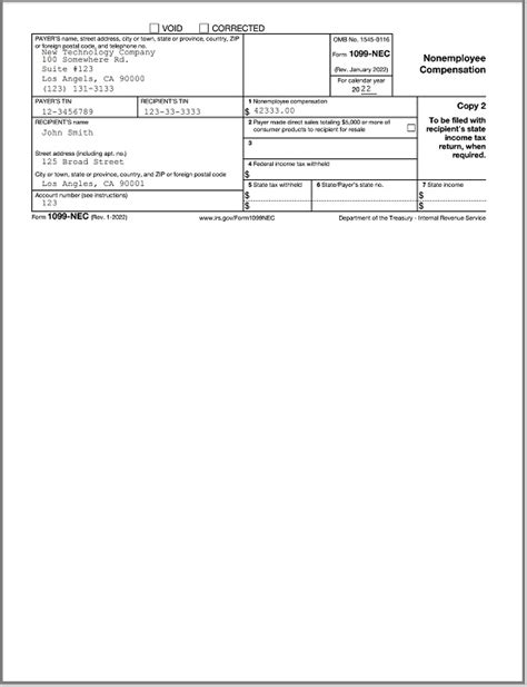 How To Fill Out A 1099 Nec Form By Hand Charles Leals Template