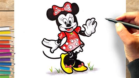 Comment Dessiner Minnie Mouse Dessin Facile