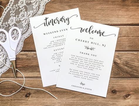 Printable Welcome Card Template Hotel Welcome Bag Insert Etsy Hong Kong