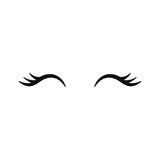 Brand new lash styles from unicorn cosmetics / cherry top, lemon meringue & peachy pie. "Vector unicorn eyelashes. Closed woman eyes. Vector icon." Stock image and royalty-free vector ...