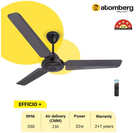 Atomberg Efficio Bldc Ceiling Fan 1200mm At Rs 3860piece Atomberg
