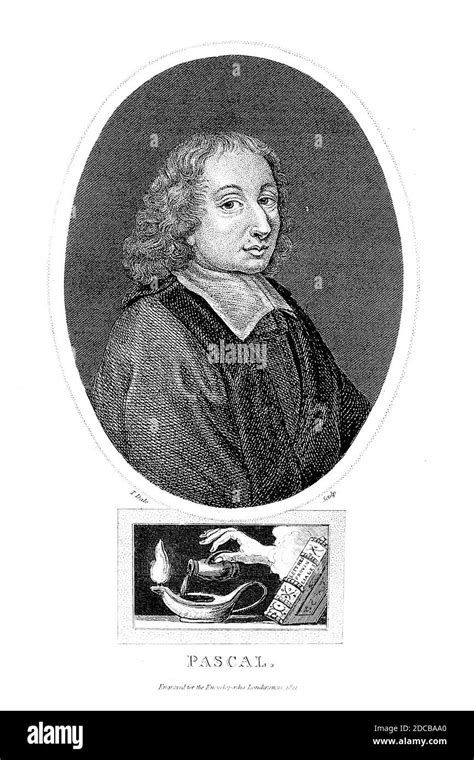 Blaise Pascal 1623 1662 French Mathematician Cut Out Stock Images