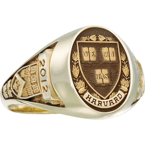 Harvard University Mens Signet Ring Class Ring Balfour Signet