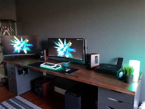 new battlestation battlestations pc setup desk setup dual monitor setup best gaming setup