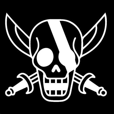 Shanks One Piece Twin Blade Skulls The Red Hair Pirates Ship Crew Logo