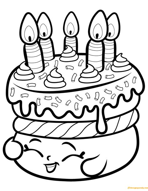 We also unbox a season 4 so much fun!! Cake Wishes Shopkin Season 1 Coloring Page - Coloring ...