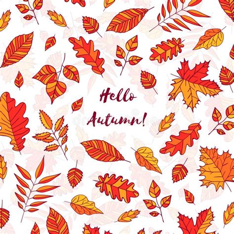 Autumn Leaves Background Text Stock Illustrations 30044 Autumn