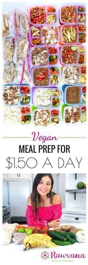 Vegan Meal Prep For 1 50 A Day Yovana Mendoza Vegan Meal Prep