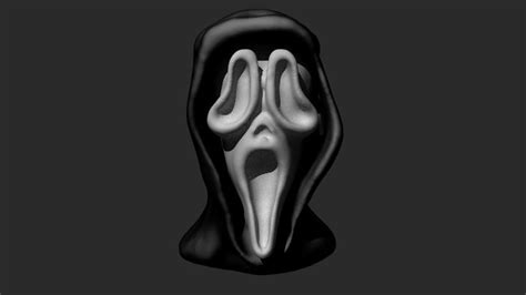 Ghost Face Pinshape Ghost Faces Face Face Design