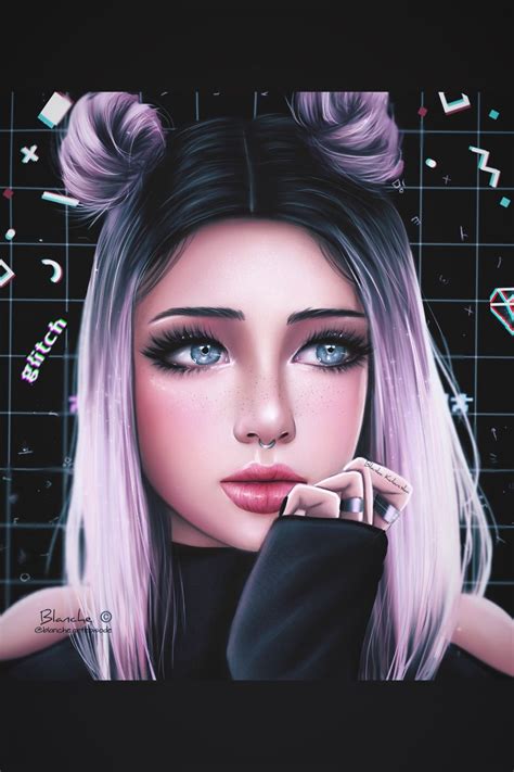 Artist On Instagram Blancheartepisode Beautiful Girl Drawing