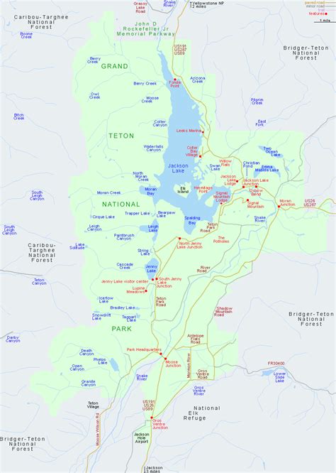 Map Of Jackson Hole And Grand Teton National Park A Pictures Of Hole 2018