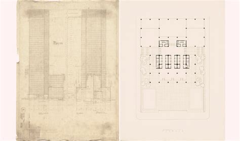 World Famous Architecture Cad Drawings 🕌seagram Building Mies Van Der Rohe