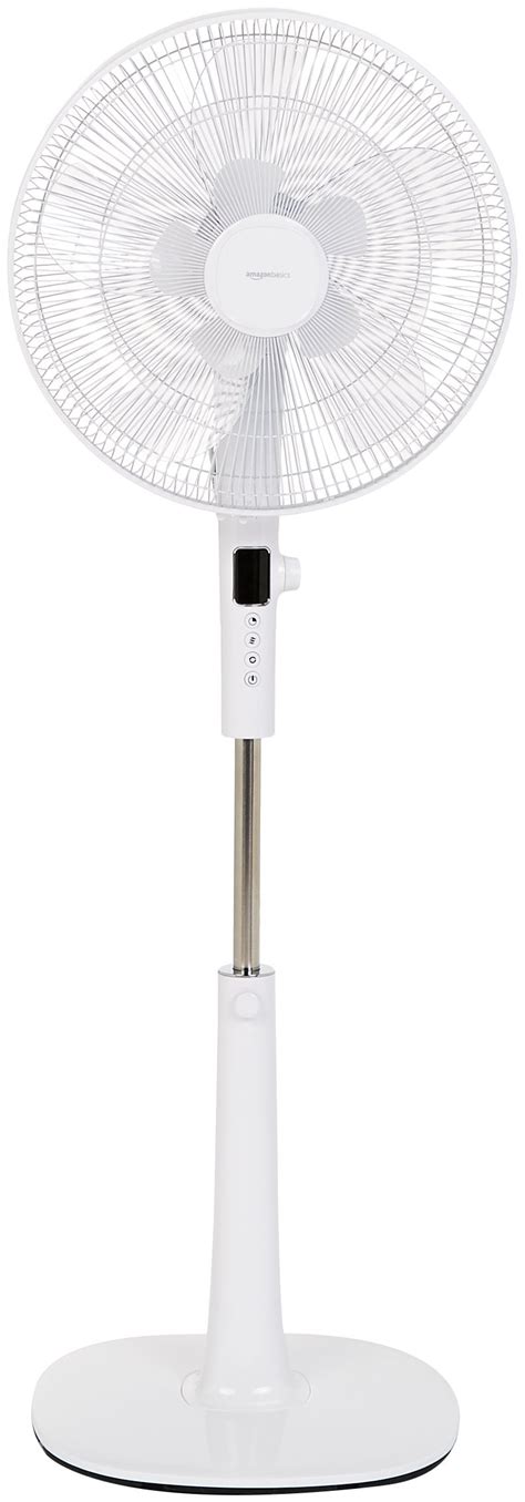 Oscillating Dual Blade Standing Pedestal Fan With Remote Quiet Dc