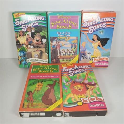 Disney Sing Along Songs Zip A Dee Doo Dah VHS Lot Of Fliks Musical Adventure EBay