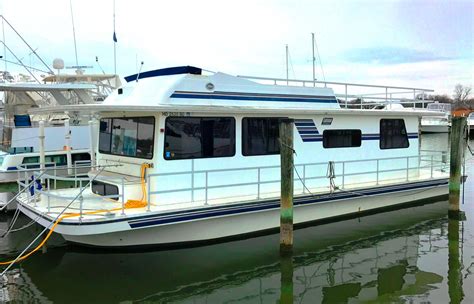 2003 Gibson 44 Executive Diesel Houseboat Power Boat For Sale