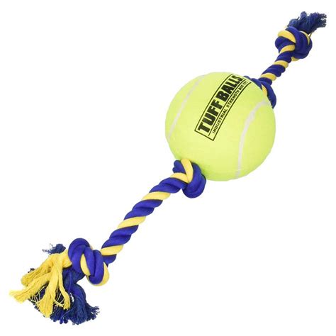Petsport Mega Tuff Tennis Ball Rope Dog Toy 6