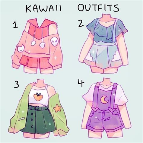 Choose Your Kawaii Outfits In 2020 Drawing Anime Clothes Fashion