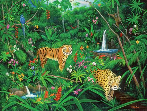 Jungle Painting By Betty Lou Fine Art America