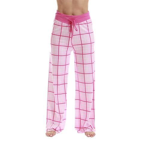 Just Love Women Buffalo Plaid Pajama Pants Sleepwear Pink Plaid Large