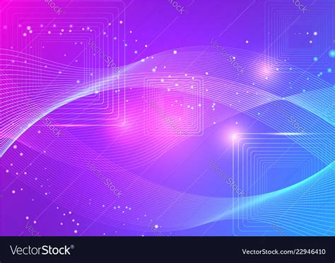 Colorful Color Line Waves Abstract Background Vector Image