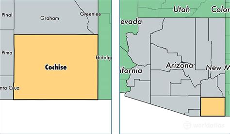 Cochise County Az Wall Map Premium Style By Marketmap