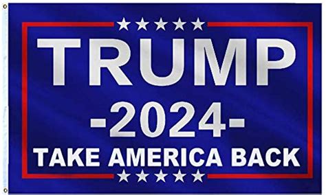 frugality donald trump flags 2024 re elect trump 2024 take america back flag with brass