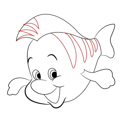 Flounder Little Mermaid Drawing At Explore