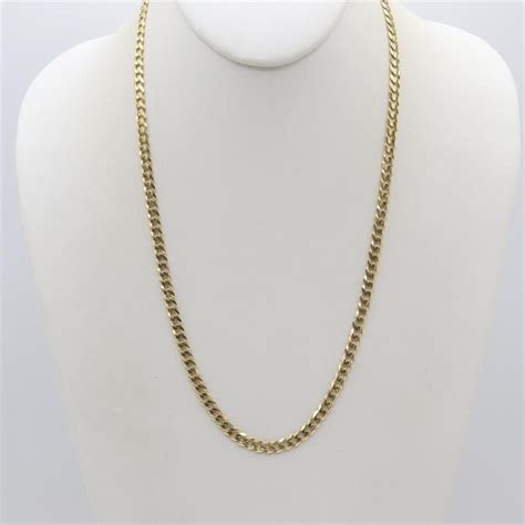 Kt Gold Curb Chain Necklace Property Room