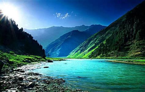 Wallpaper Proslut Beautiful Lake Clear Water Green Mountains High Res