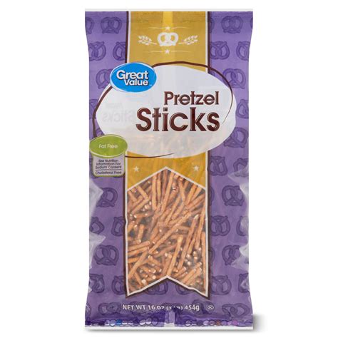 Great Value Pretzel Sticks Fat Free 16 Oz