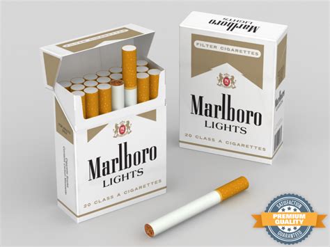 9 100's box cigarettes 1cartons=10box,200cigarettes order rules: modelo 3d Cigarrillos Marlboro Lights - TurboSquid 668446