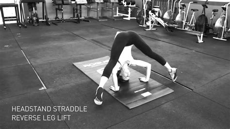Headstand Straddle Reverse Leg Lift Youtube