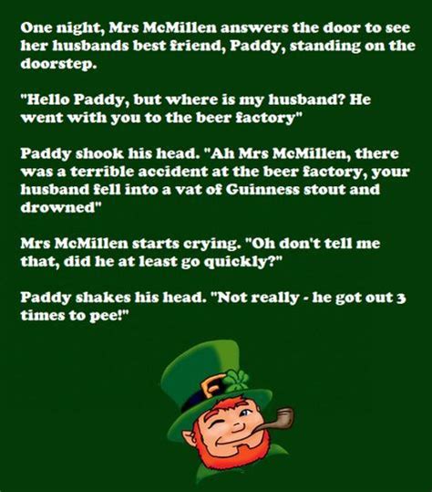St Patricks Day Irish Jokes Limericks Riddles One Liners Short