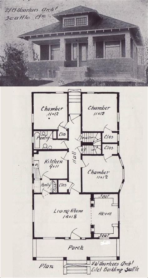 20160901vintage Bungalow House Plan Old