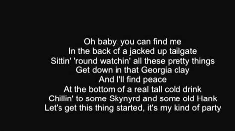 Jason Aldean My Kinda Party Lyrics Youtube
