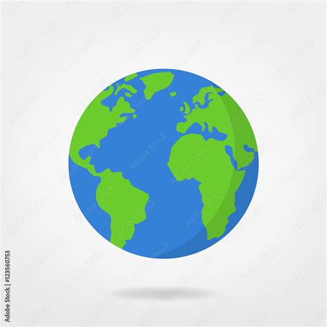 Vetor Do Stock World Illustration Planet Earth Vector Graphic