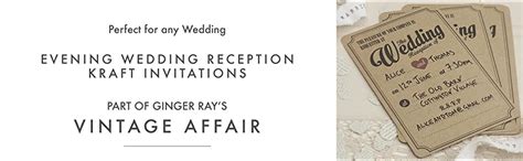 Ginger Ray Vintage Affair Evening Wedding Reception Kraft