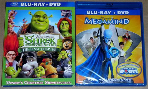 Kid Blu Ray Dvd Lot Shrek Forever After Used Megamind New Ebay