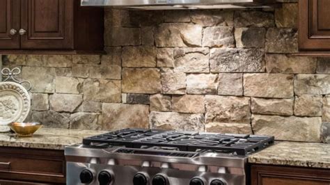 Rustic Stone Kitchen Backsplash Things In The Kitchen