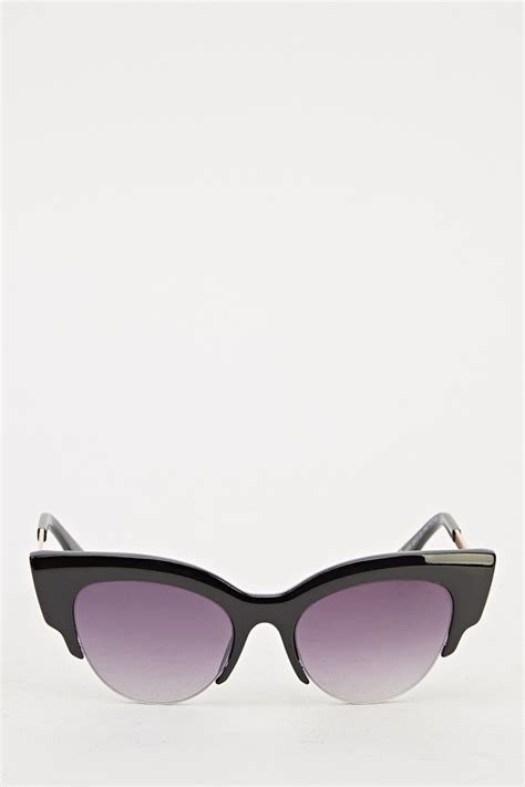 black browline sunglasses just 7