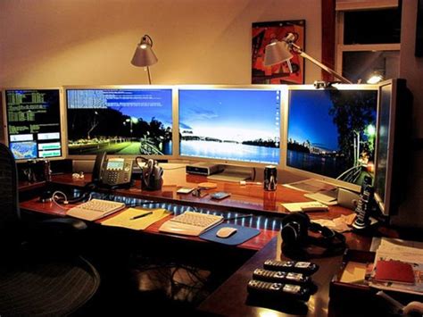 37 Best Workspace Multiple Monitor Images On Pinterest Office Designs