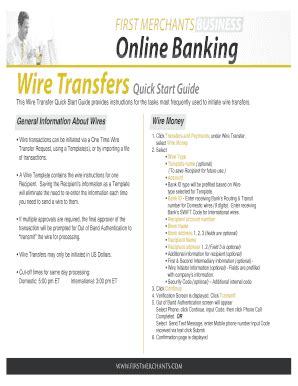 However numerous associations use work guidelines to give disentangled directions on a wide assortment of approaches and methods, including security, hr, operations, and different frameworks administration. wire transfer instructions template to Download - Editable, Fillable & Printable Online Forms ...