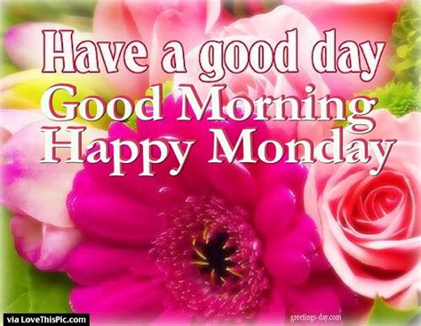 Have A Good Day Good Morning Happy Monday Pictures Photos And Images